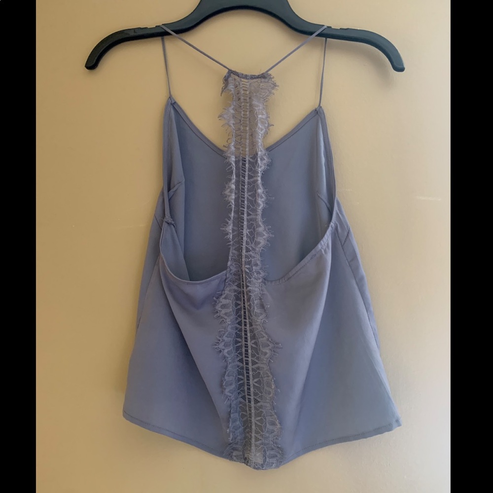 💗Grey Tobi Lace Detail Top💗